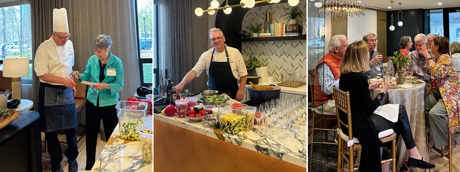Members of The Reserve gathered in March for “Savor the Experience”